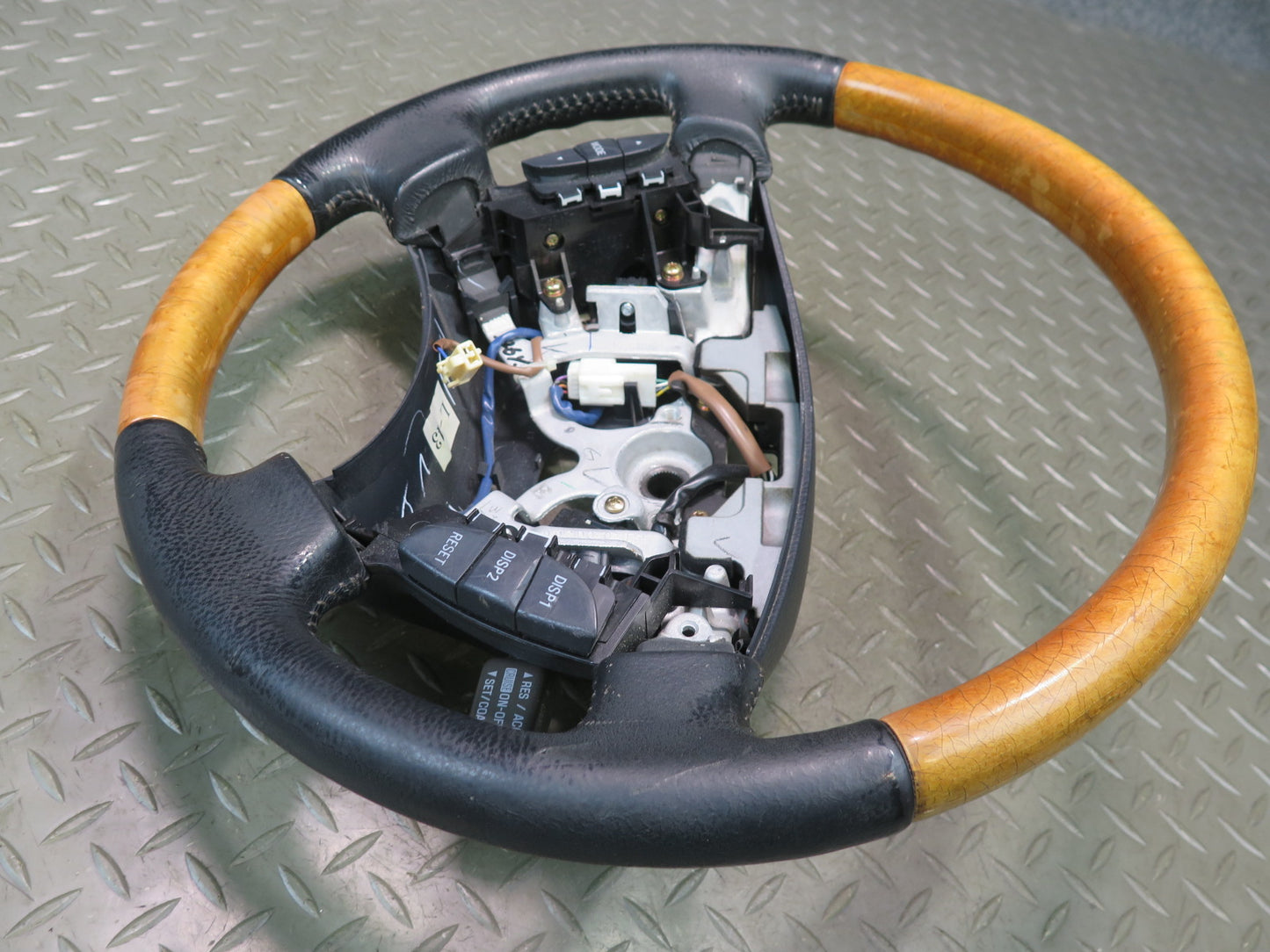 01-03 Lexus UCF30L LS430 Leather Wood Steering w Controls Switch OEM