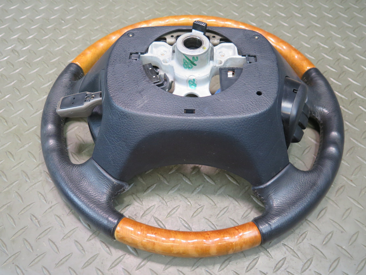 01-03 Lexus UCF30L LS430 Leather Wood Steering w Controls Switch OEM