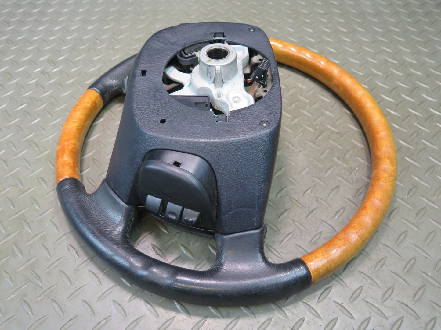 01-03 Lexus UCF30L LS430 Leather Wood Steering w Controls Switch OEM