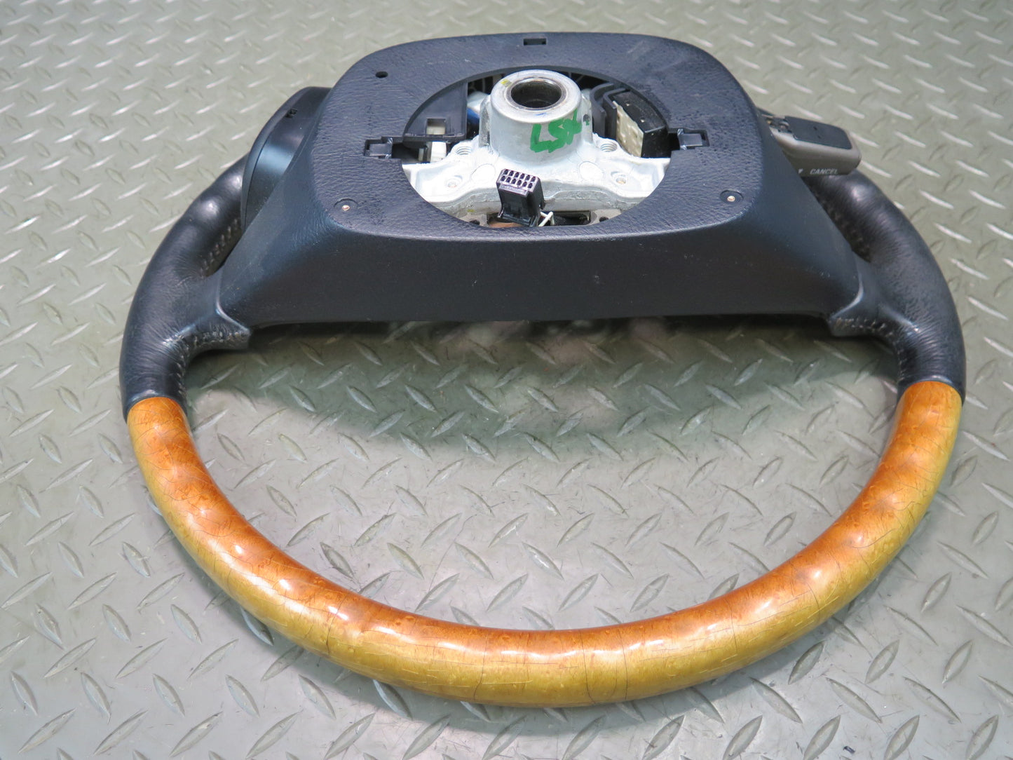 01-03 Lexus UCF30L LS430 Leather Wood Steering w Controls Switch OEM