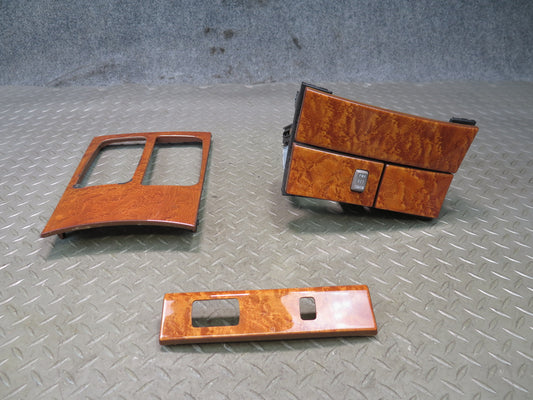 01-03 Lexus LS430 UCF30L Set of 3 Center Console Woodgrain Trim Cover OEM