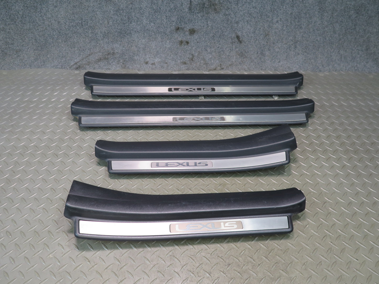 01-06 Lexus LS430 Set of 4 Front & Rear Door Scuff Sill Plate Trim Panel OEM