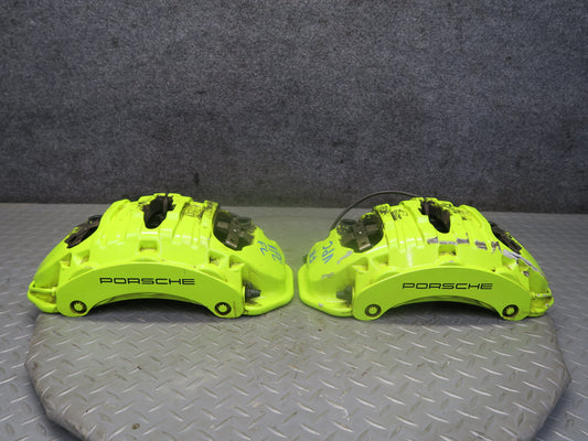 15-18 Porsche Cayenne 958 E-hybrid AWD Front Left & Right Brake Caliper Set of 2