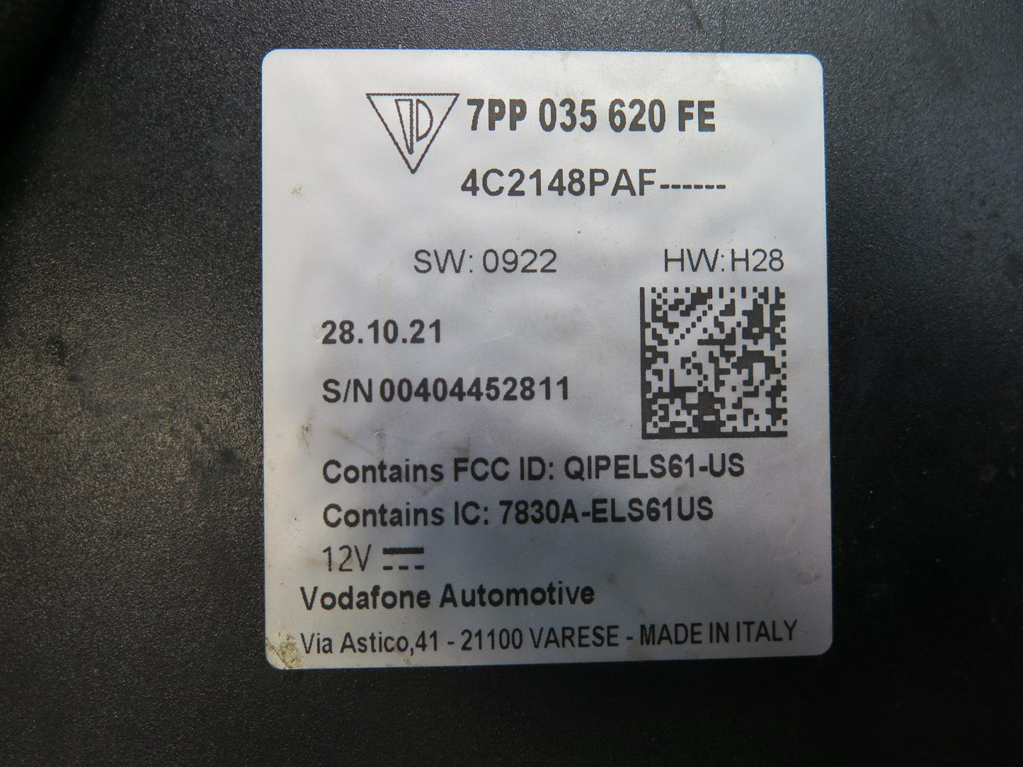 2011-2018 Porsche Cayenne 958 Navigation Interface Control Module 7PP035620FE