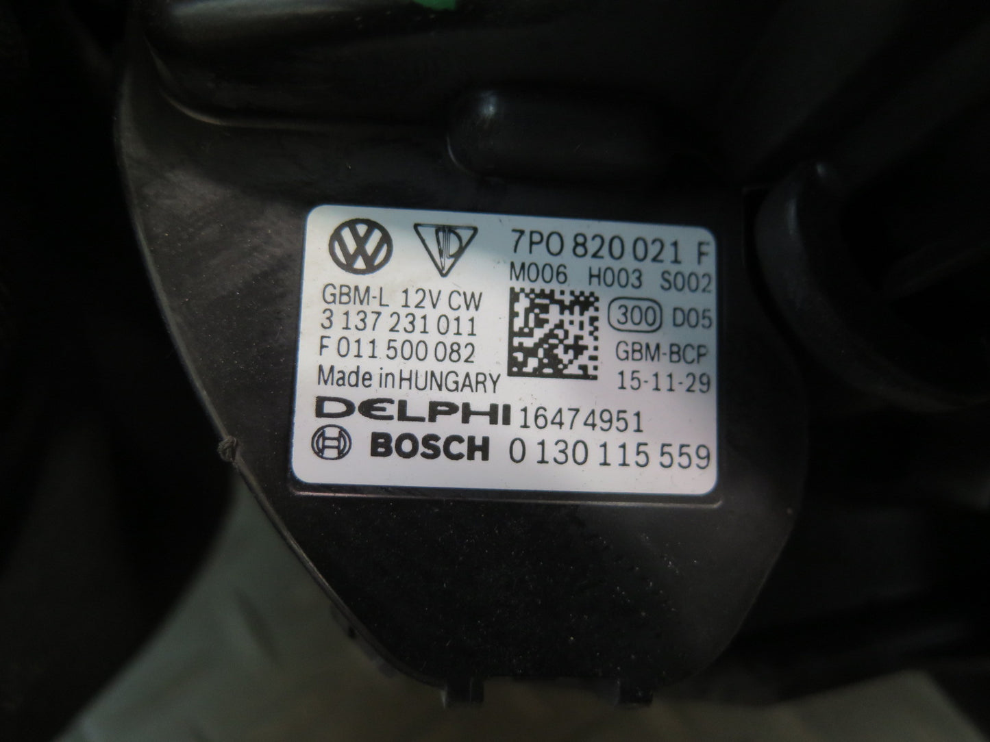 2011-2018 Porsche Cayenne 958 A/C Heater Blower Motor Fan w Resistor