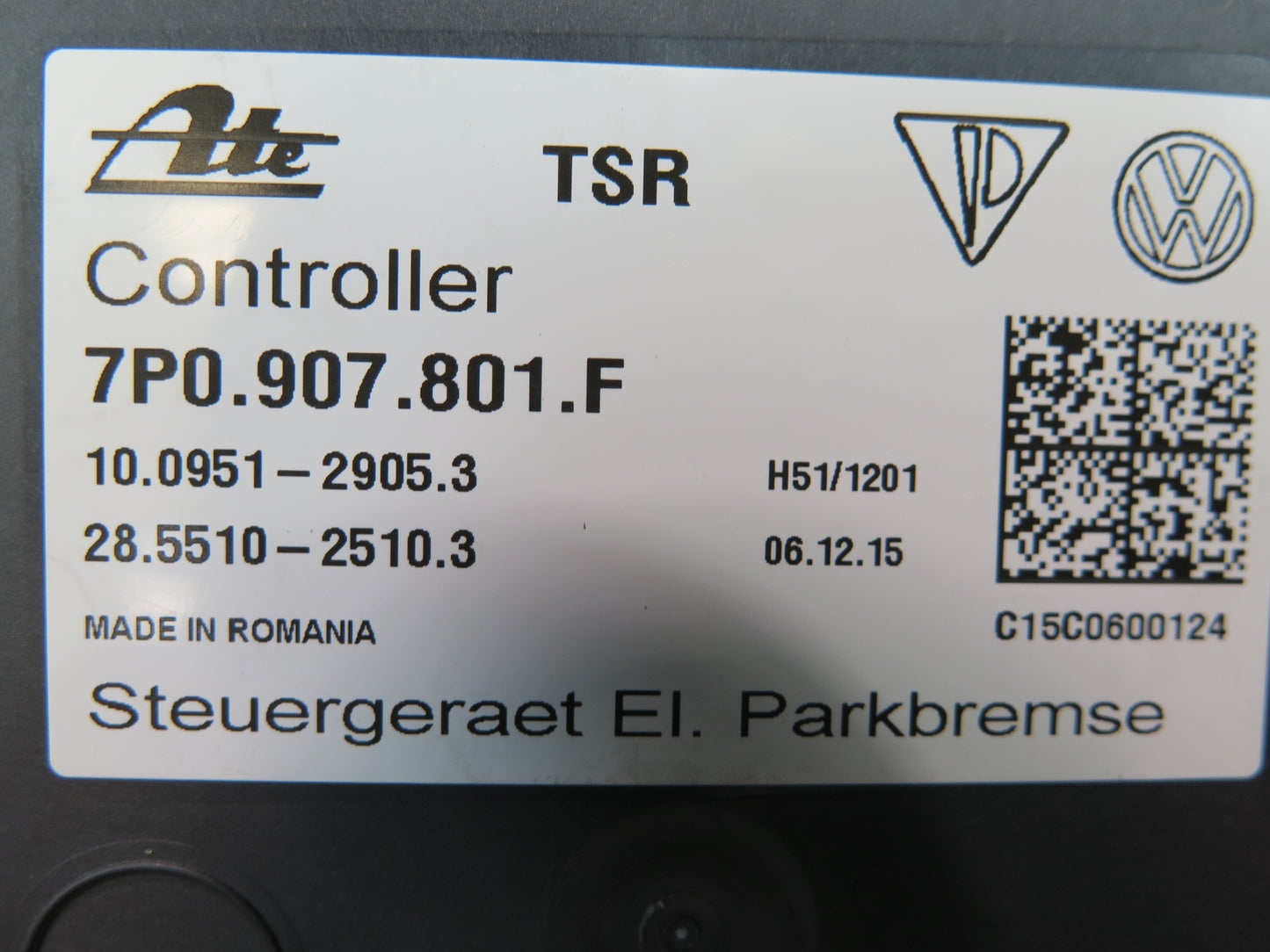 2011-2018 Porsche Cayenne 958 Electronic Parking Brake Control Module 7P090780