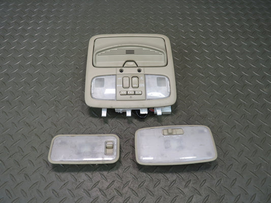 03-09 Lexus UZJ120L GX470 Front & Rear Roof Overhead Dome Reading Light Lamp Set