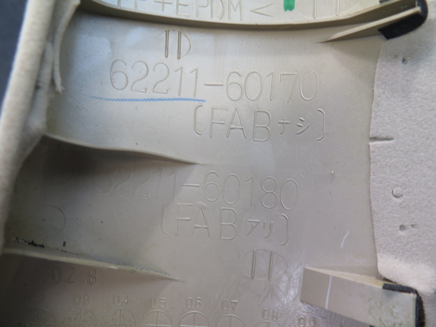 2003-2009 Lexus UZJ120L GX470 Front Interior A Pillar Trim Cover Panel Set of 2