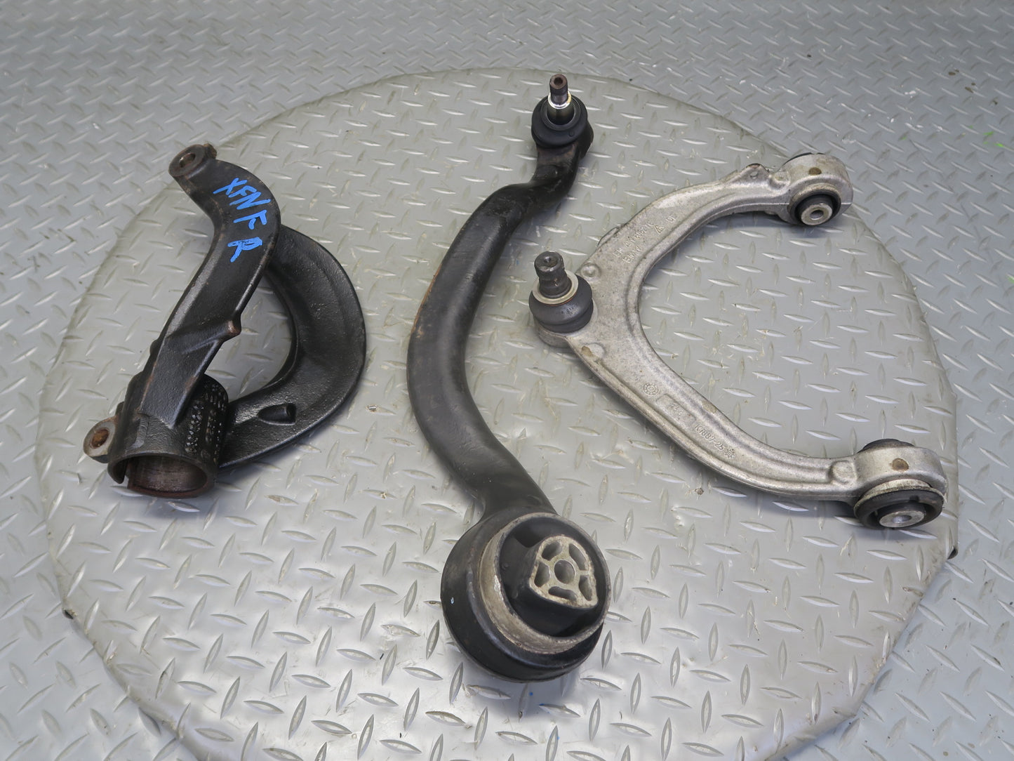 2014-2018 BMW F15 X5 Front Right Upper & Lower Control Arm w Strut Mount Set