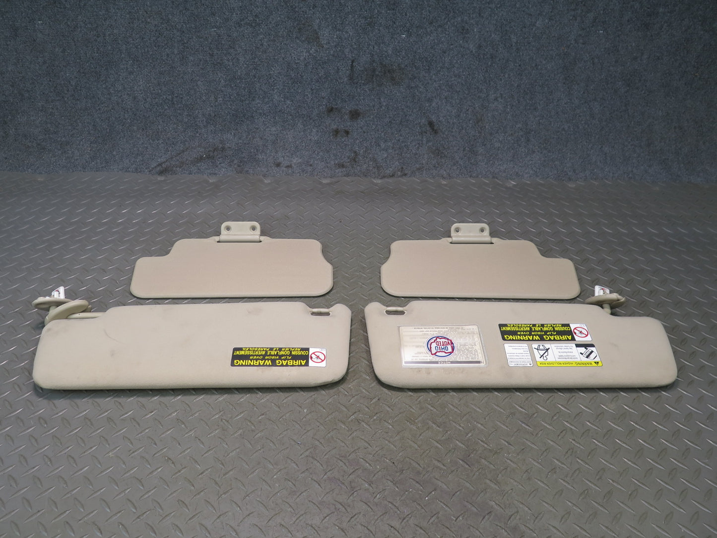 2003-2009 Lexus UZJ120L GX470 Front Left & Right Sun Visor Set of 4