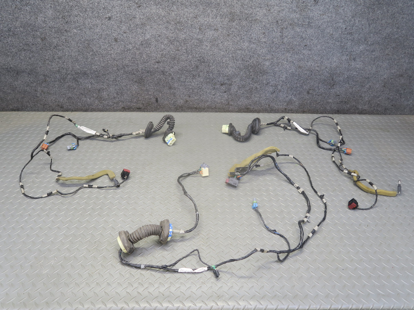 2003-2007 Hummer H2 Front Right & Rear Door Wiring Wire Harness Set of 3
