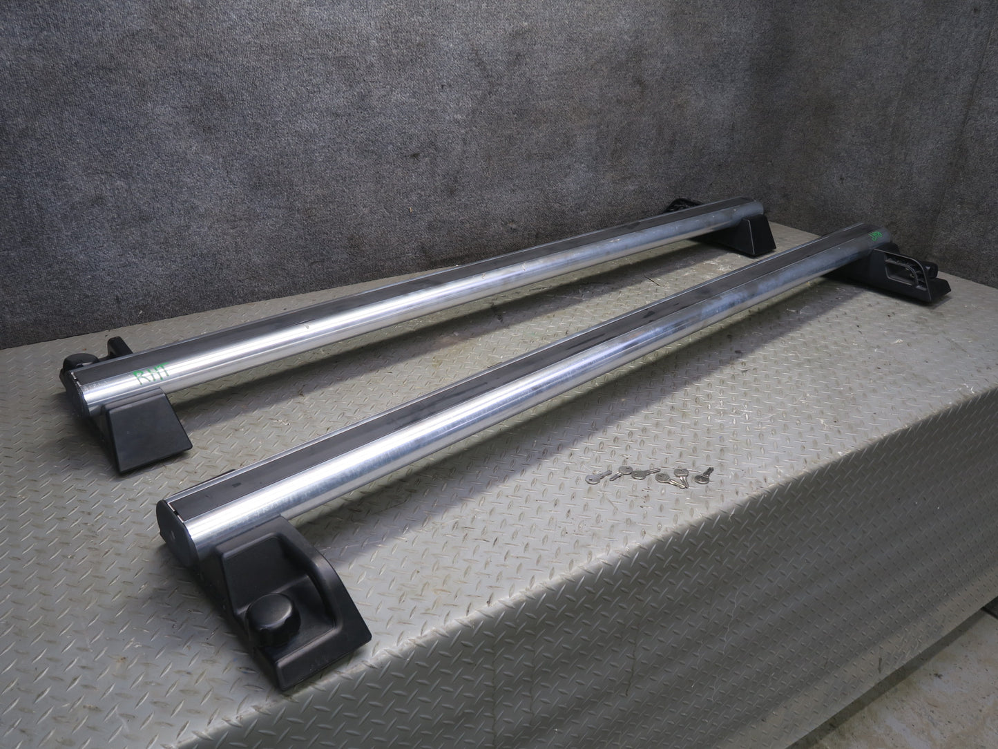 2003-2007 Hummer H2 Upper Roof Luggage Rack Rail Cross Cargo Bar Set