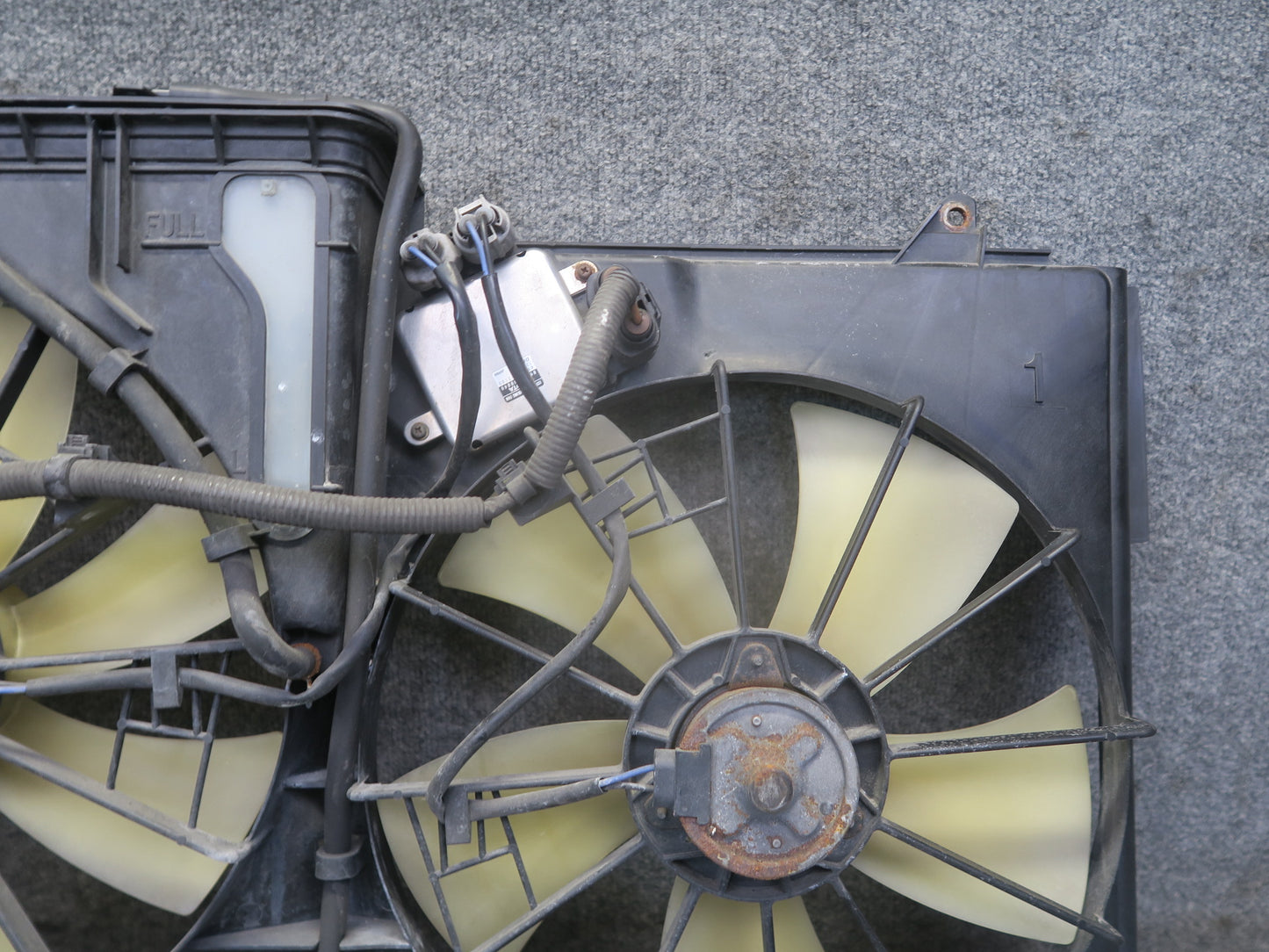 01-06 Lexus UCF30L LS430 Engine Radiator Cooling Motor Fan Shroud w Module OEM