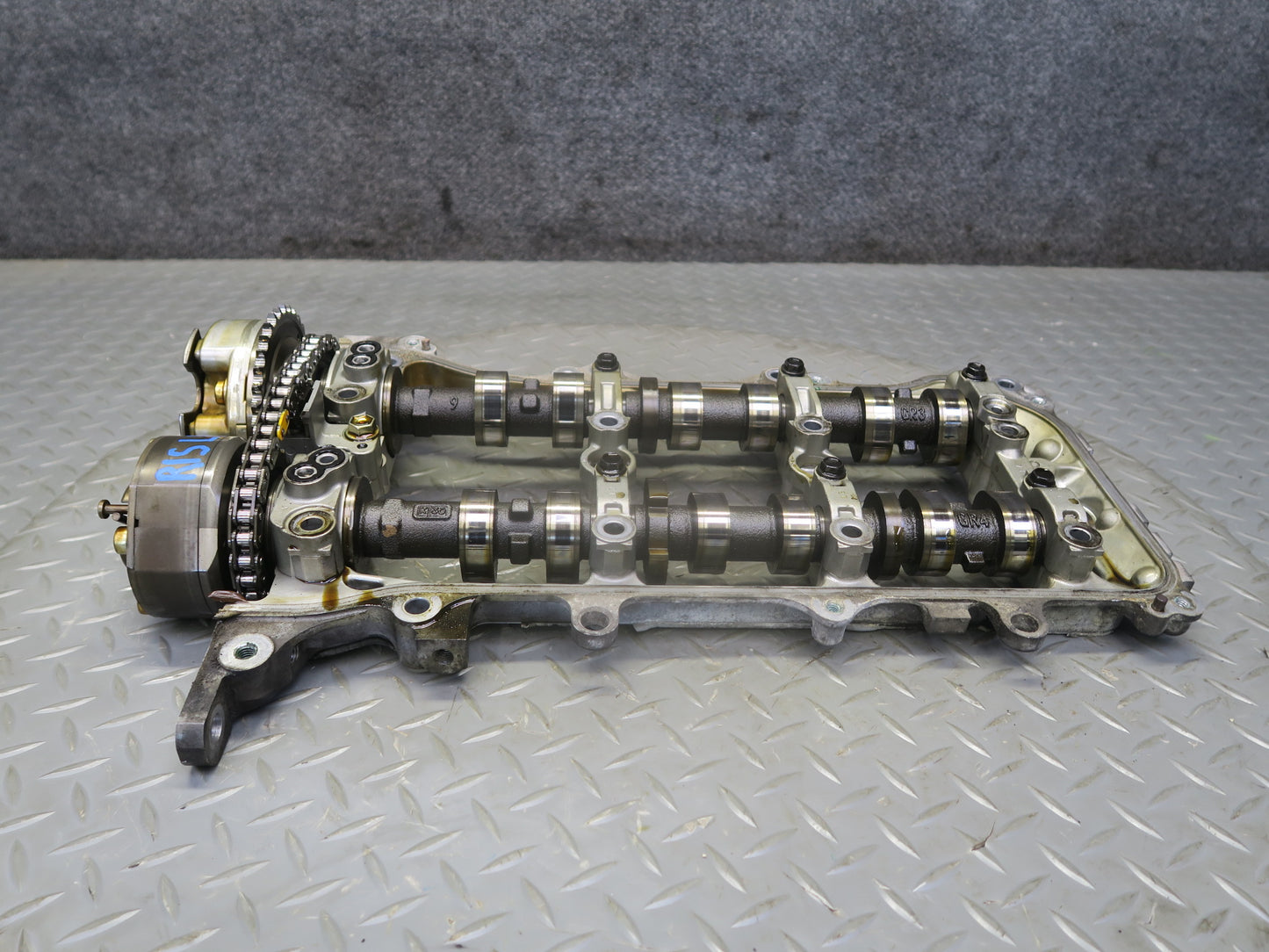 06-13 Lexus IS250 4GRFSE Left Motor Exhaust Intake Camshaft w Rocker Arm Set OEM