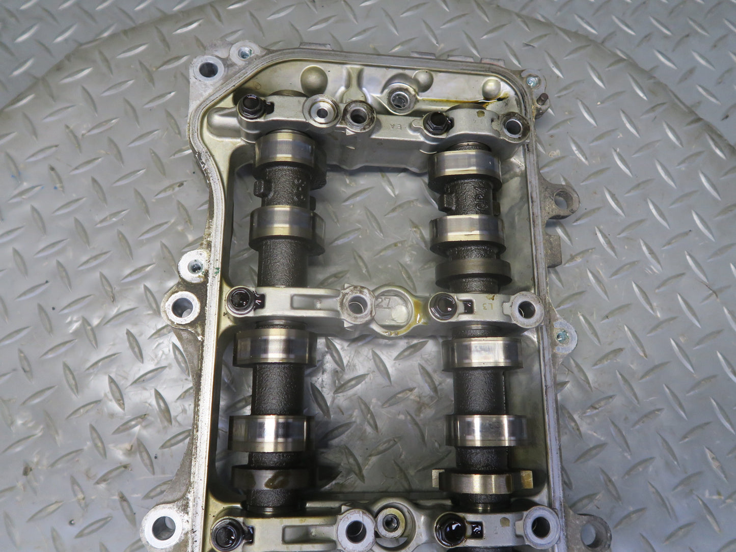06-13 Lexus IS250 4GRFSE Left Motor Exhaust Intake Camshaft w Rocker Arm Set OEM
