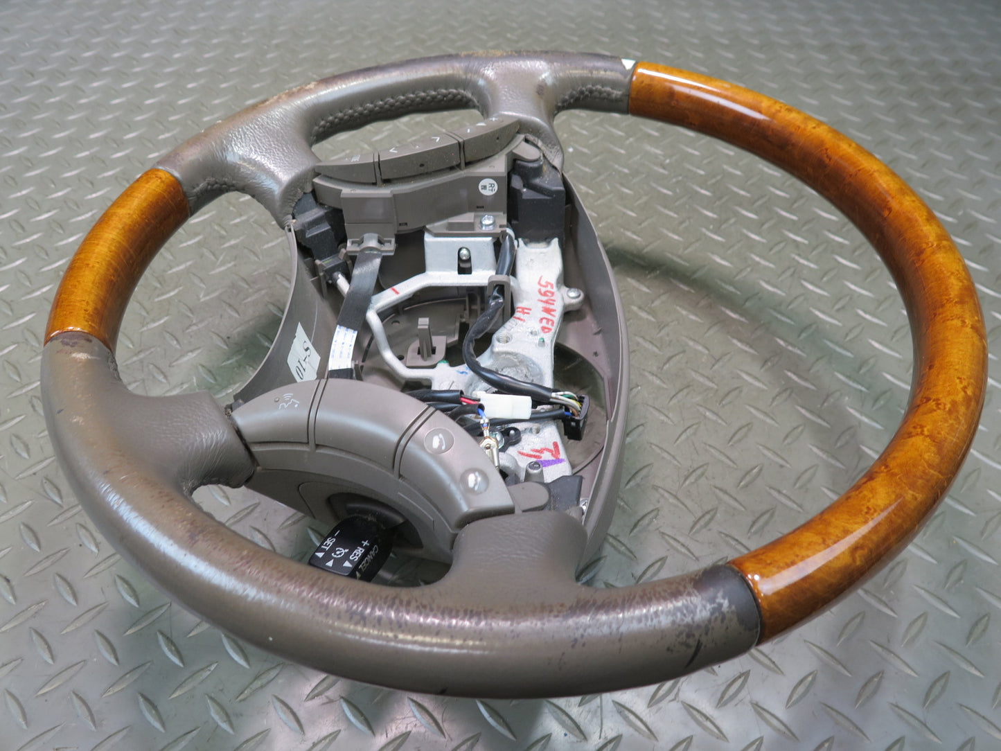 2003-2009 Lexus UZJ120L GX470 Leather Wood Steering w Controls & Cruise