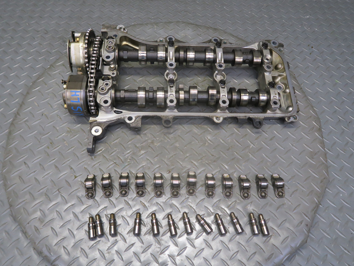 06-13 Lexus IS250 4GRFSE Left Motor Exhaust Intake Camshaft w Rocker Arm Set OEM