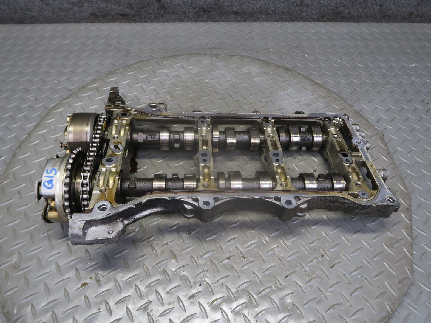 06-13 Lexus IS250 4GRFSE Left Motor Exhaust Intake Camshaft w Rocker Arm Set OEM