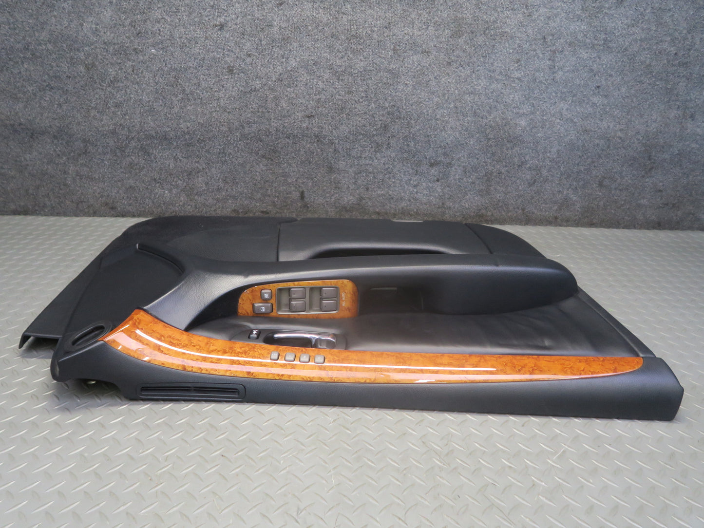 01-03 Lexus UCF30L LS430 Set of 2 Front Door Interior Trim Cover Panel Black OEM