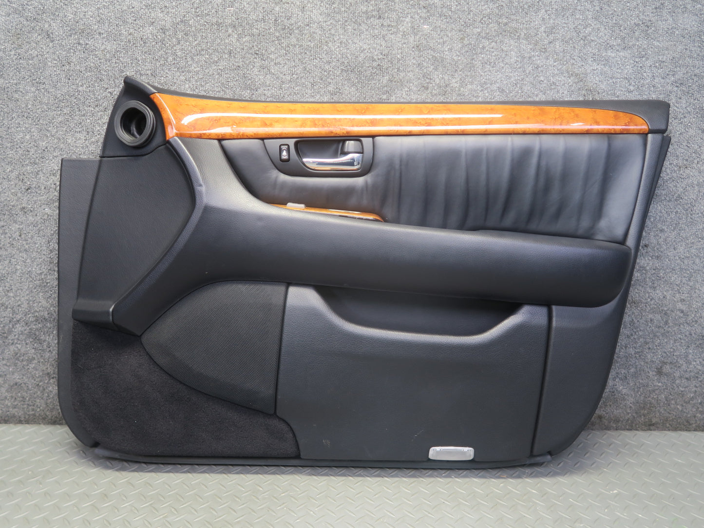 01-03 Lexus UCF30L LS430 Set of 2 Front Door Interior Trim Cover Panel Black OEM