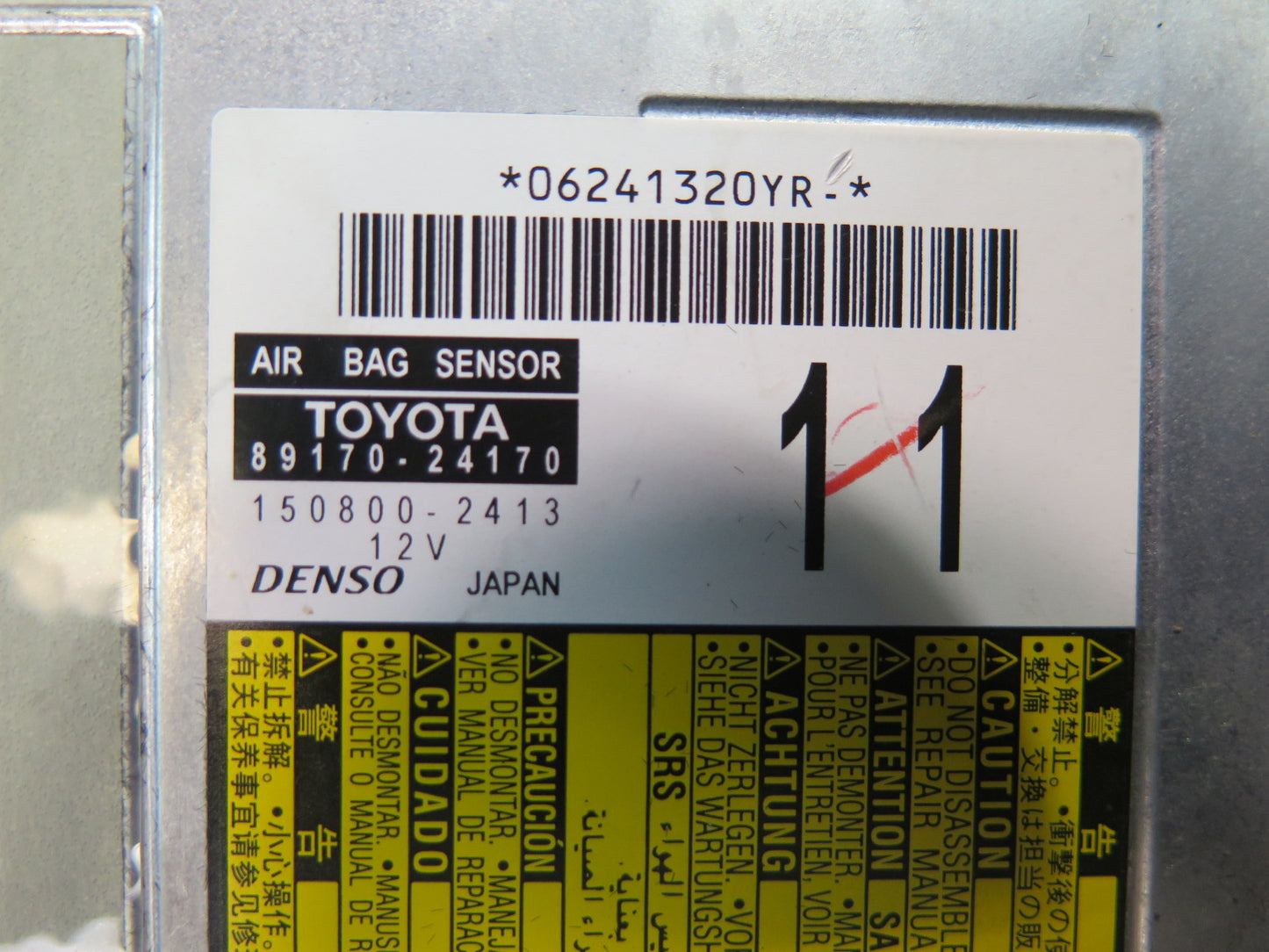 16-17 LEXUS GSC16L RC350 RC300 CENTRAL MAIN SRS AIR BAG CONTROL ECU MODULE 89170-24170 OEM