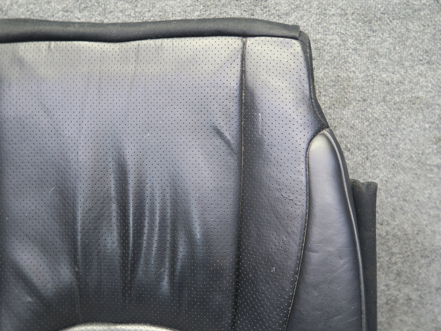 01-03 Lexus UCF30L LS430 Front Right Pass Seat Lower Leather Cushion Black OEM