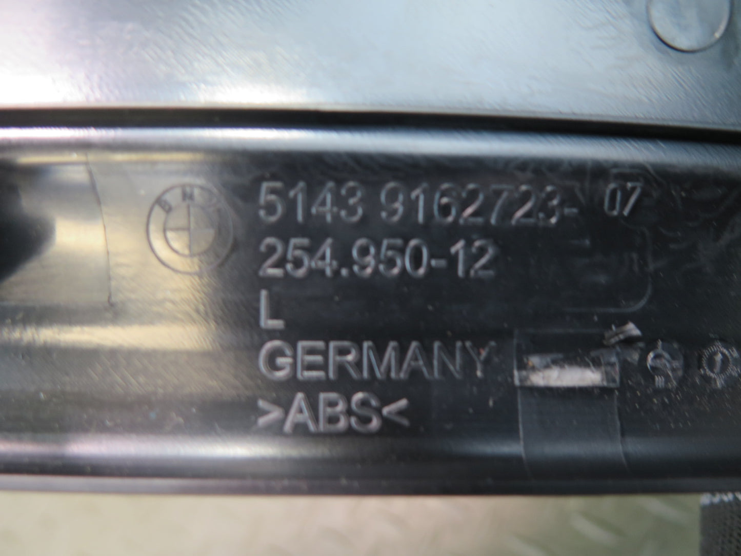 11-16 BMW F10 550iX Rear Left & Right Door Sill Scuff Trim Cover Black Set OEM
