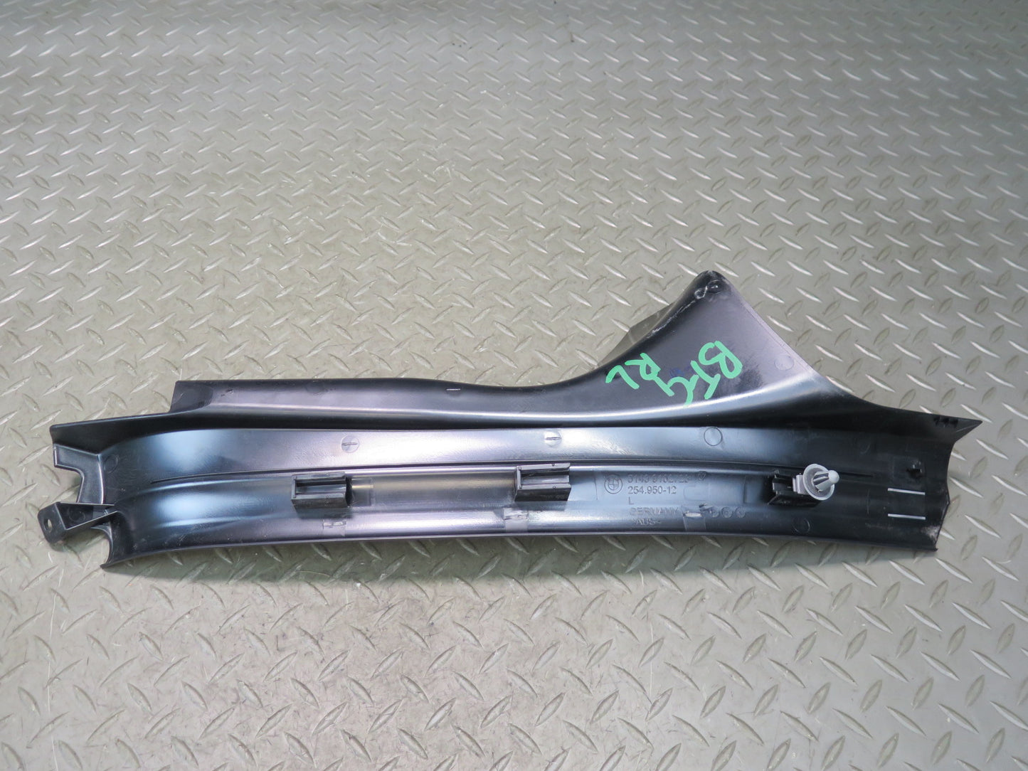 11-16 BMW F10 550iX Rear Left & Right Door Sill Scuff Trim Cover Black Set OEM