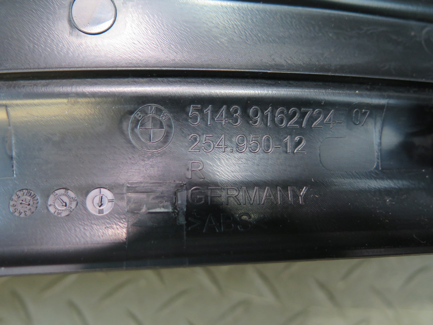 11-16 BMW F10 550iX Rear Left & Right Door Sill Scuff Trim Cover Black Set OEM