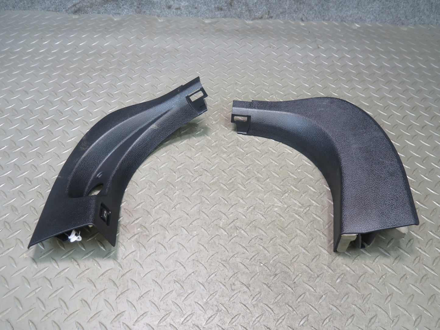 11-16 BMW F10 550iX Front Left & Right Lower Kick Trim Cover Panel Set Black OEM