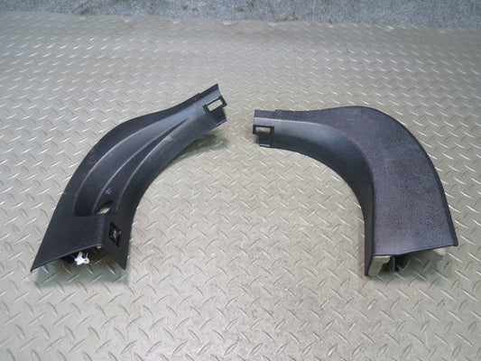 11-16 BMW F10 550iX Front Left & Right Lower Kick Trim Cover Panel Set Black OEM