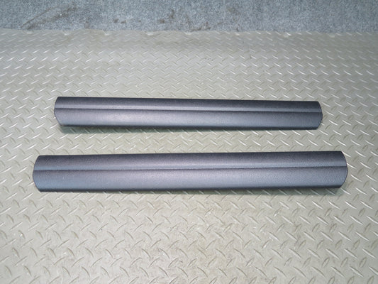 11-16 BMW F10 550iX Set of 2 Front Left & Right Door Sill Trim Cover Black OEM