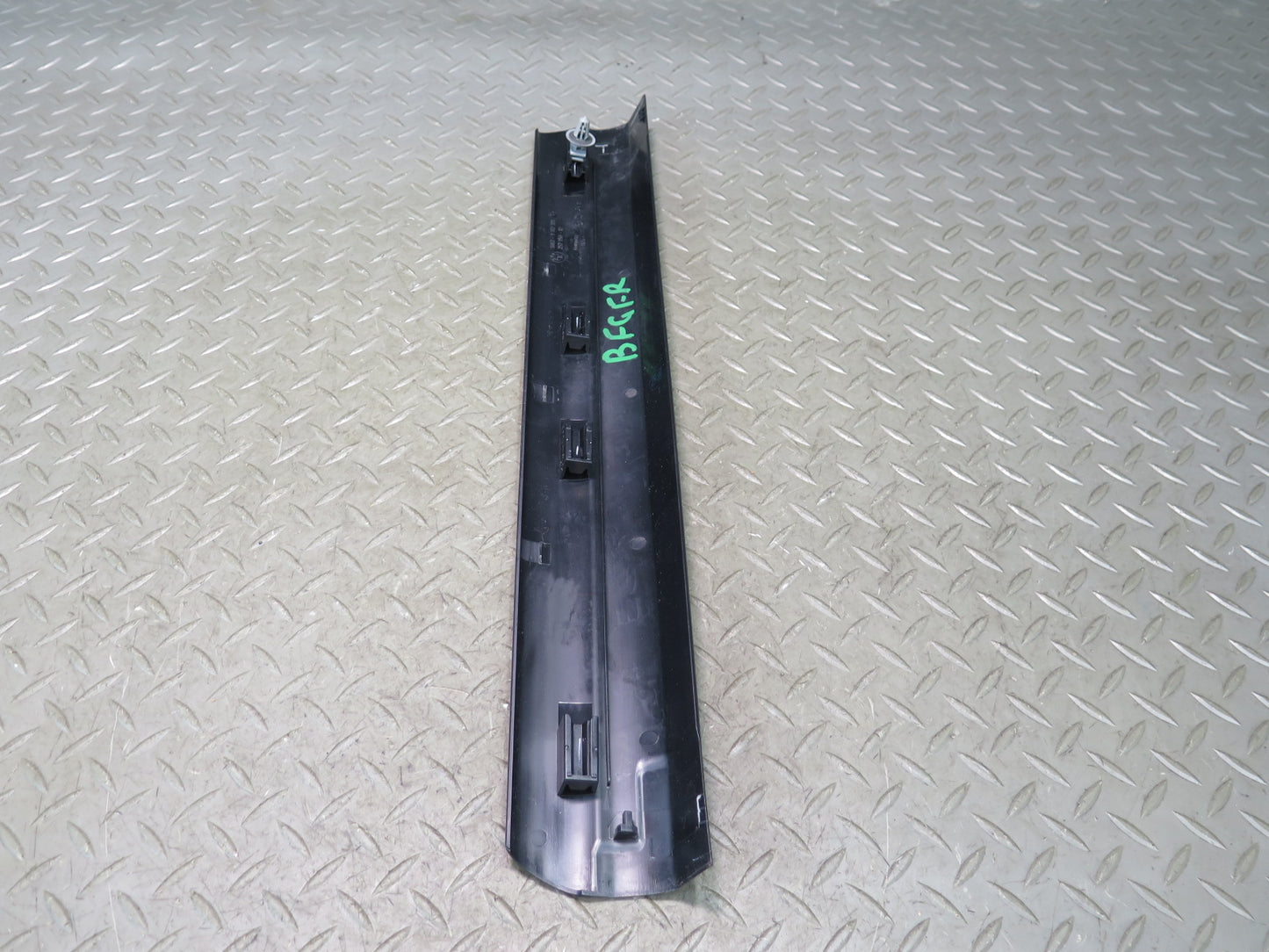 11-16 BMW F10 550iX Set of 2 Front Left & Right Door Sill Trim Cover Black OEM