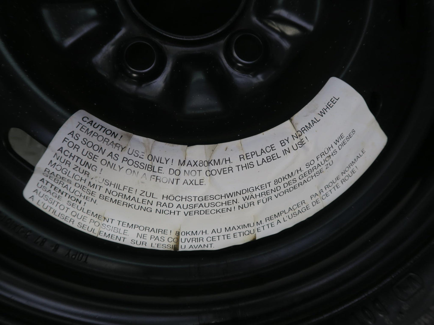 84-89 Nissan Z31 300ZX Spare R15" Tire Wheel 15x5J 155/90 40300-05P20 OEM