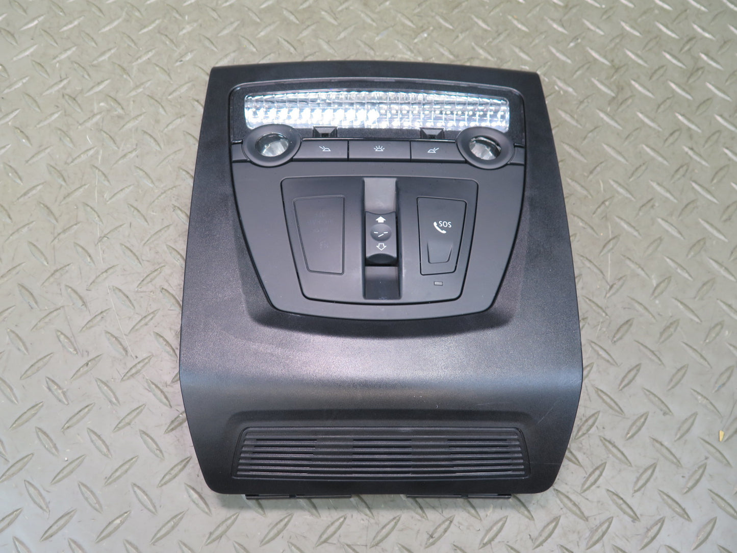 11-16 BMW F10 550iX Front Overhead Dome Light Lamp w Sunroof Switch Black OEM