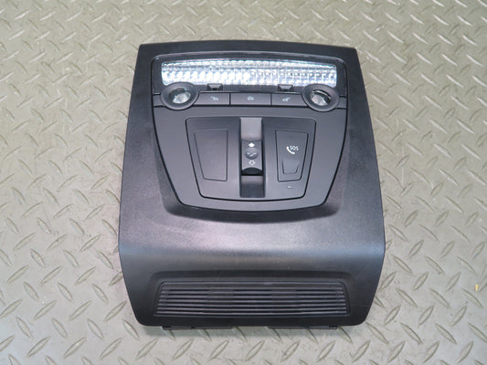 11-16 BMW F10 550iX Front Overhead Dome Light Lamp w Sunroof Switch Black OEM