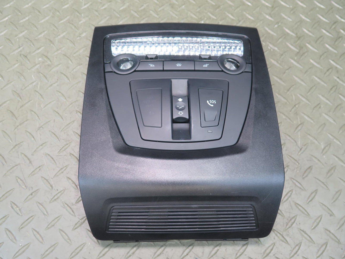 11-16 BMW F10 550iX Front Overhead Dome Light Lamp w Sunroof Switch Black OEM