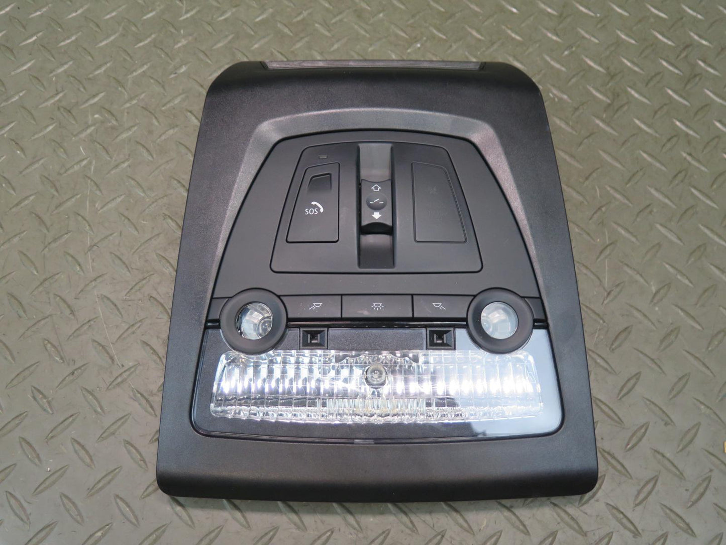 11-16 BMW F10 550iX Front Overhead Dome Light Lamp w Sunroof Switch Black OEM