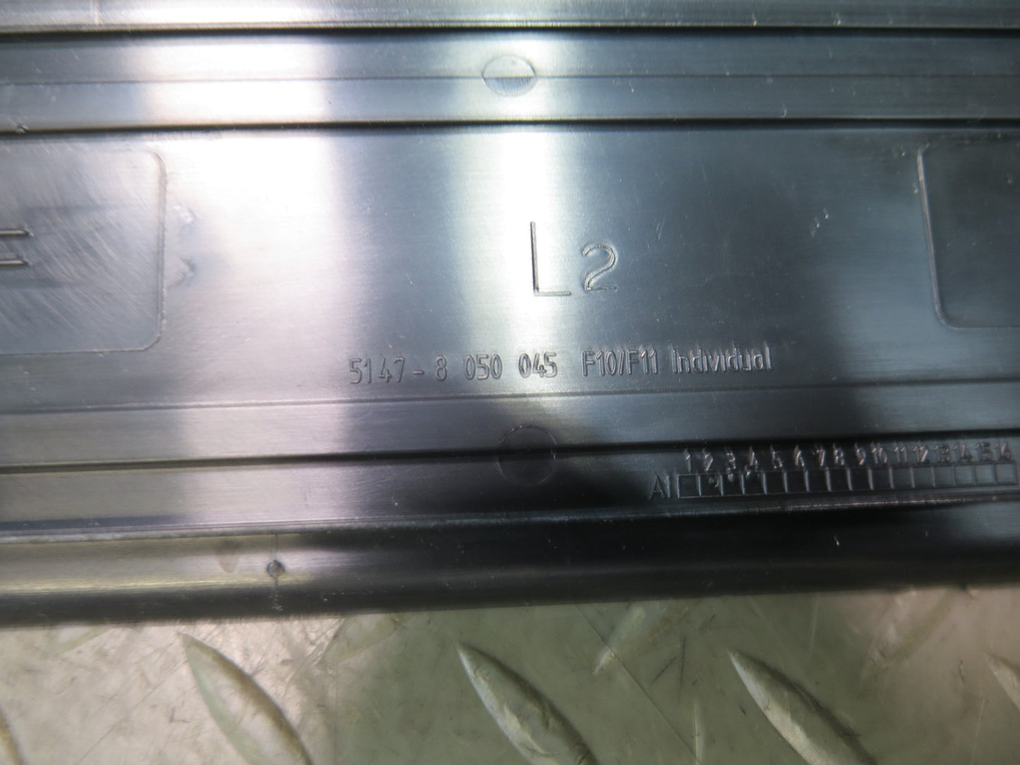 11-16 BMW F10 550i Set of 4 Front & Rear Door Scuff Sill Plate Trim Cover OEM