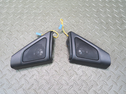 11-16 BMW F10 550iX Front Left & Right Door Tweeter Speaker w Cover Trim Set OEM