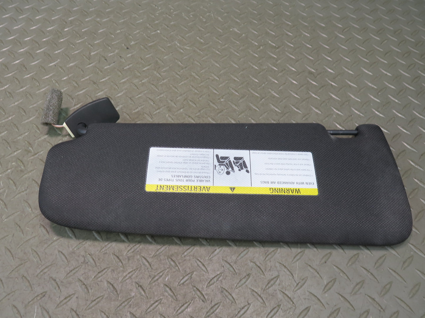 11-16 BMW F10 550iX Set of 2 Front Left & Right Sun Visor Black OEM