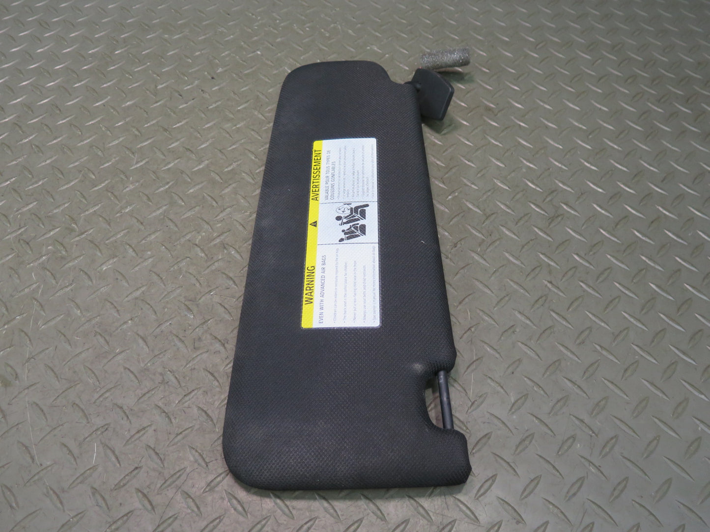 11-16 BMW F10 550iX Set of 2 Front Left & Right Sun Visor Black OEM