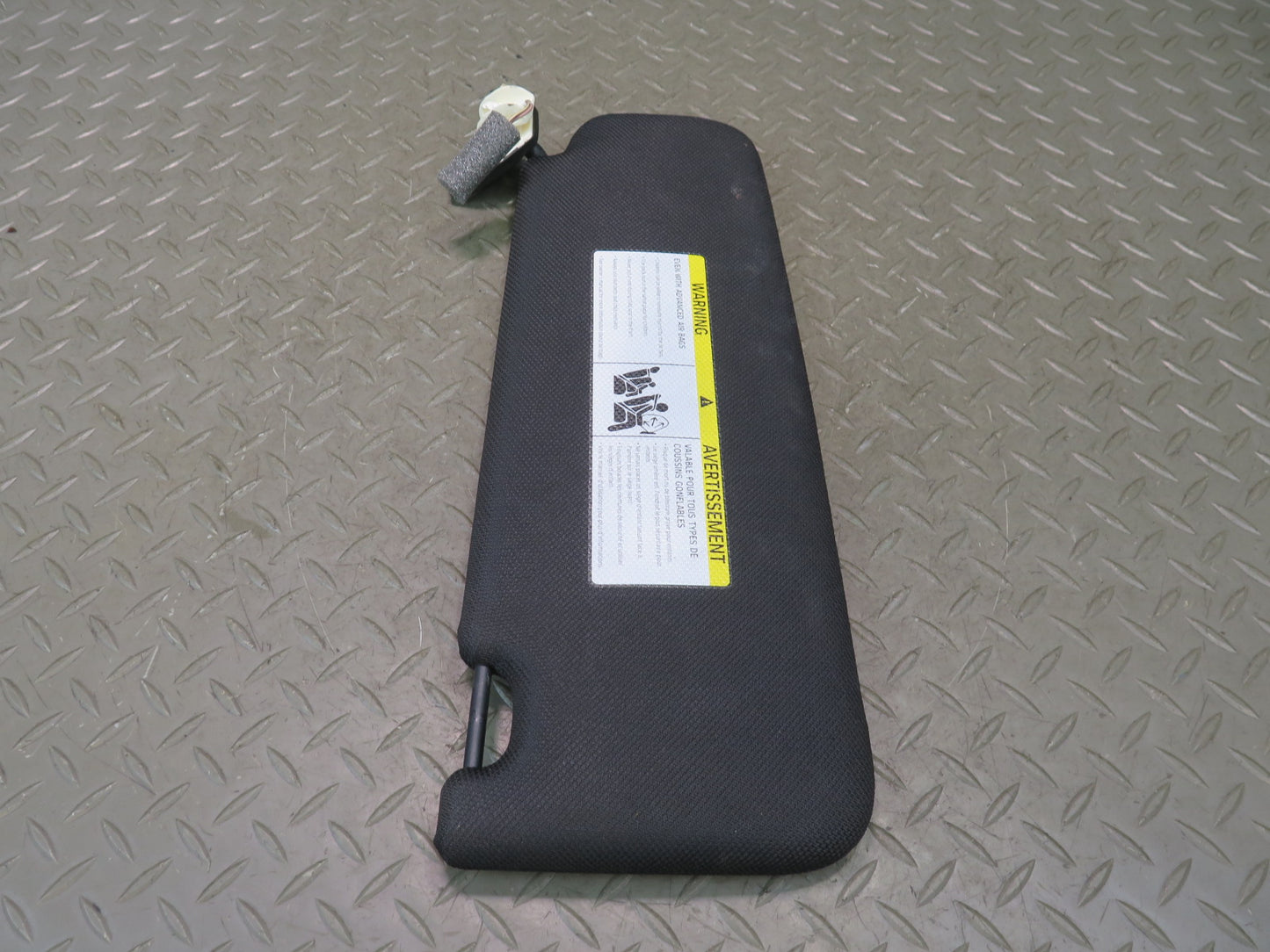 11-16 BMW F10 550iX Set of 2 Front Left & Right Sun Visor Black OEM