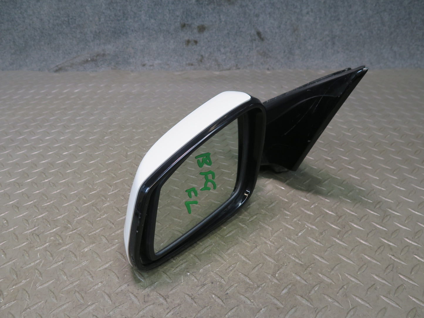 11-13 BMW F10 550i Left Door Exterior Side View Heated Memory Mirror White OEM