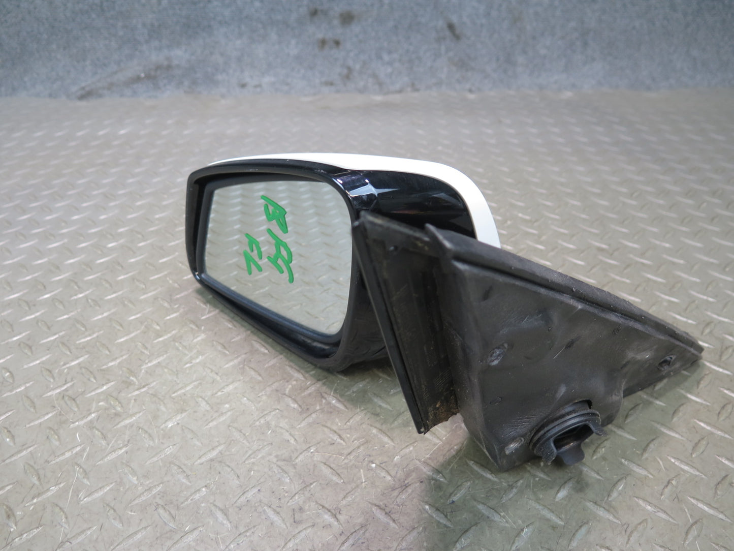 11-13 BMW F10 550i Left Door Exterior Side View Heated Memory Mirror White OEM