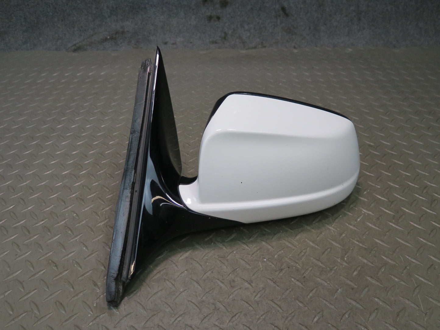 11-13 BMW F10 550i Left Door Exterior Side View Heated Memory Mirror White OEM