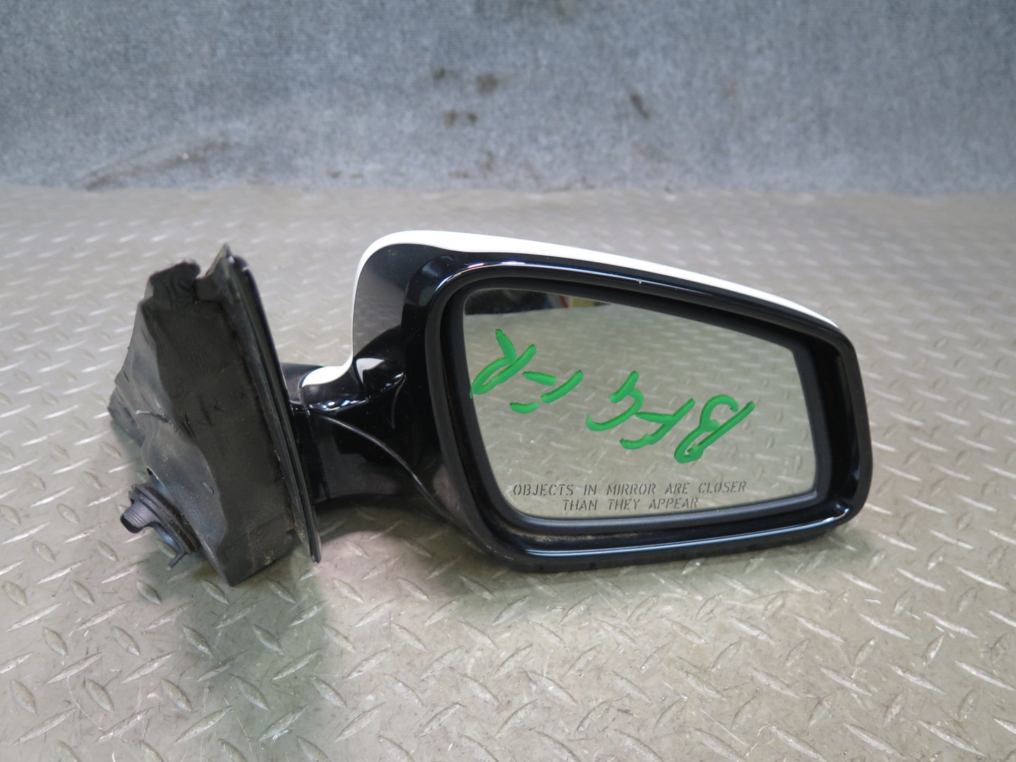 11-13 BMW F10 550i Right Door Exterior Side View Heated Memory Mirror Silver OEM