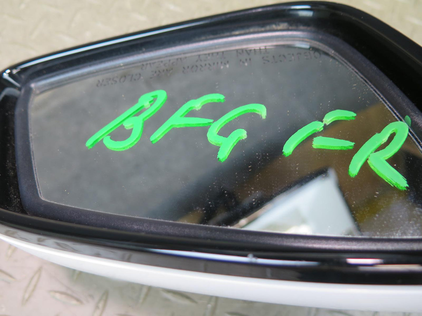 11-13 BMW F10 550i Right Door Exterior Side View Heated Memory Mirror Silver OEM