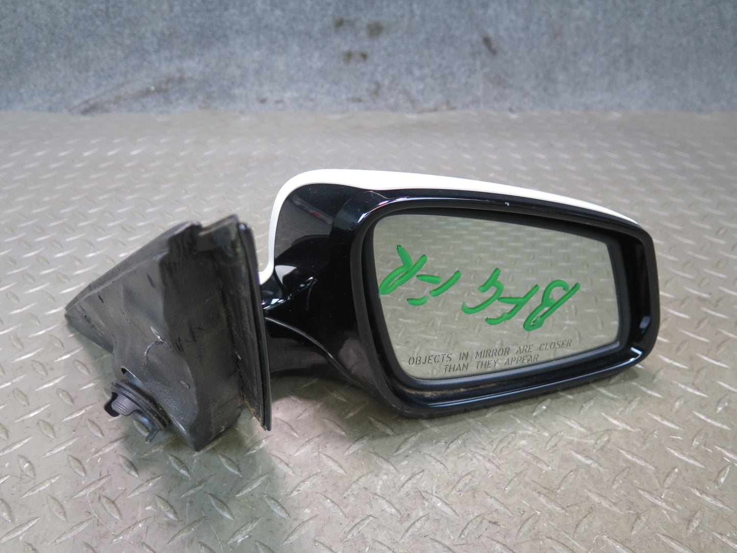 11-13 BMW F10 550i Right Door Exterior Side View Heated Memory Mirror Silver OEM