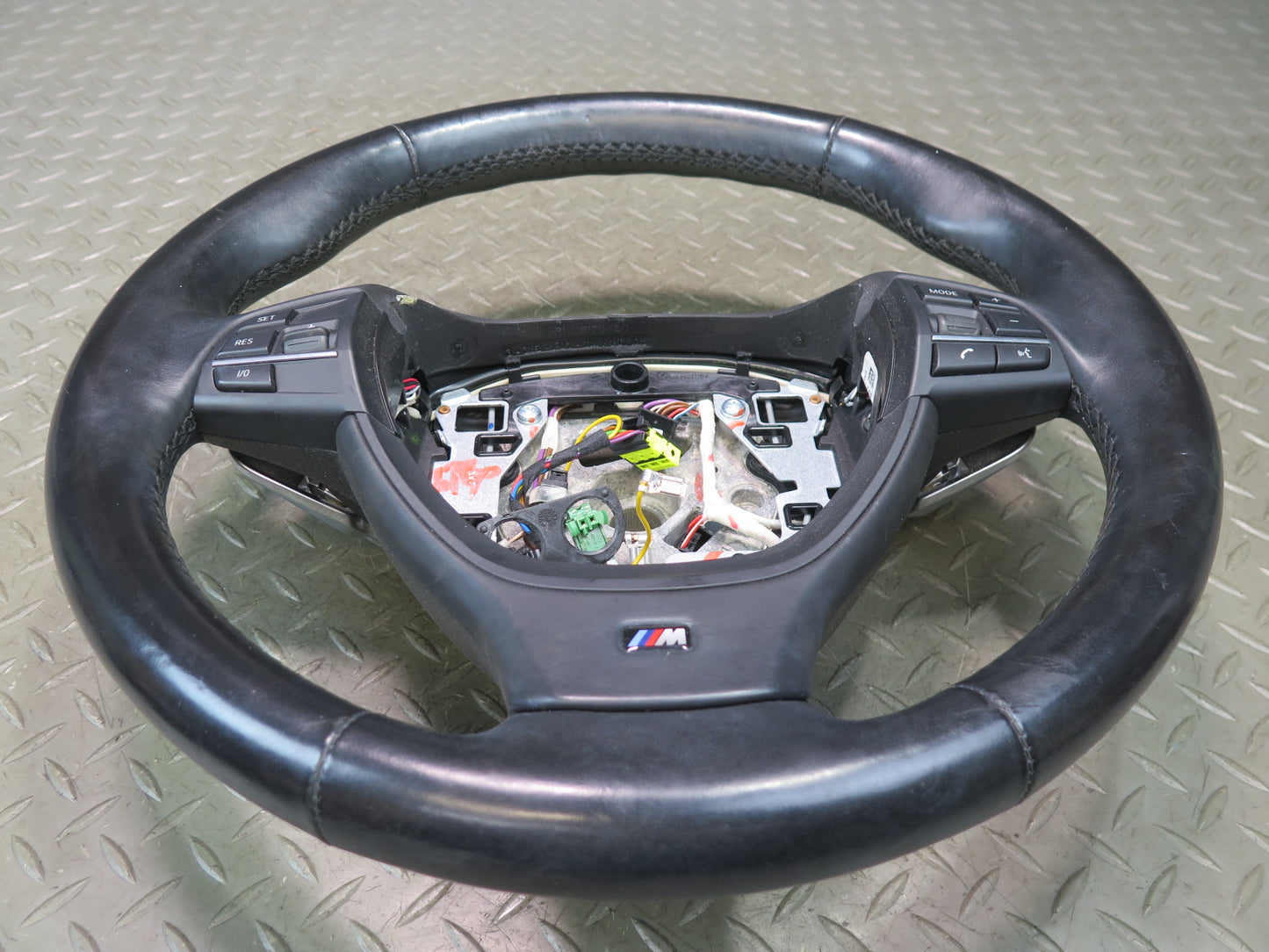11-13 BMW F10 550i M-sport Heated Leather Steering w Controls & Paddles OEM